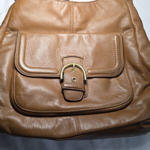 Coach Tan Soft Leather Women's Hobo Bag